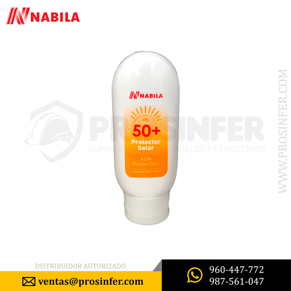 Protector Solar Nabila FPS 50+ de 110 ml