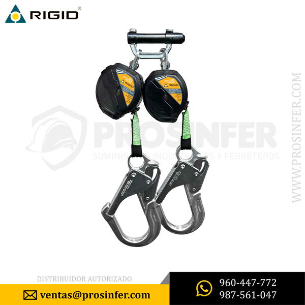 Bloque Retractil Doble N-9358-06 / 1.8 m (6 ft) Rigid
