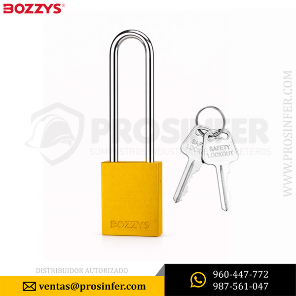 Candado de Bloqueo de Aluminio BD-A22DL Dorado Bozzys