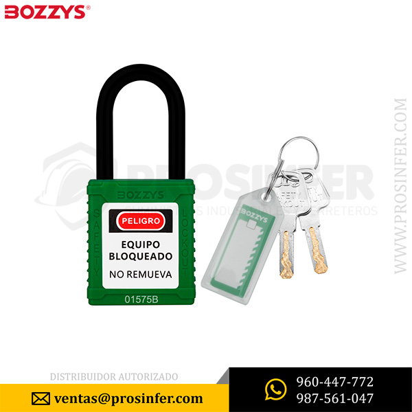 Candado de Bloqueo Aislado 38mm BD-G14 Verde Bozzys