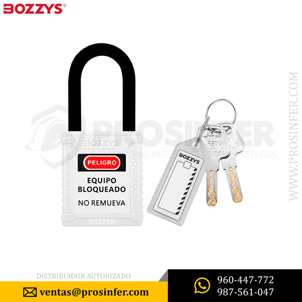 Candado de Bloqueo Aislado 38mm BD-G16 Blanco Bozzys