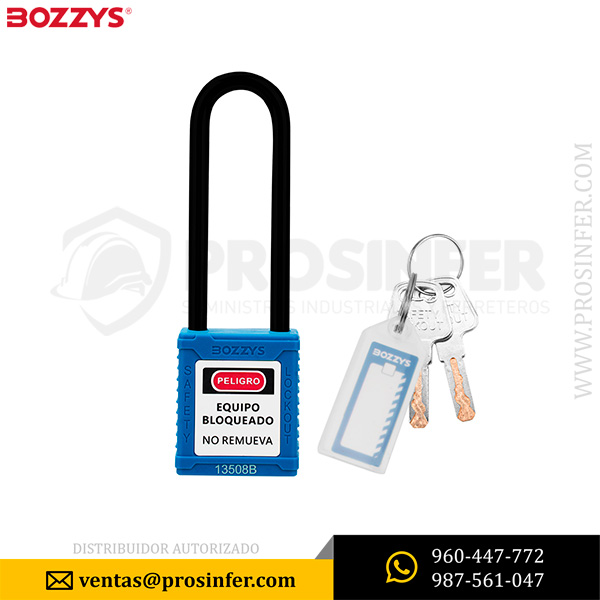Candado de Bloqueo Aislado 76mm BD-G33 Azul Bozzys