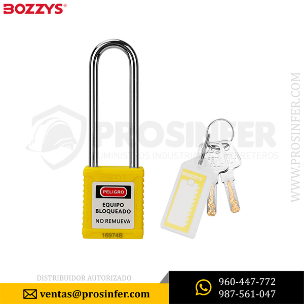 Candado de Bloqueo BD-G22 Amarillo Bozzys