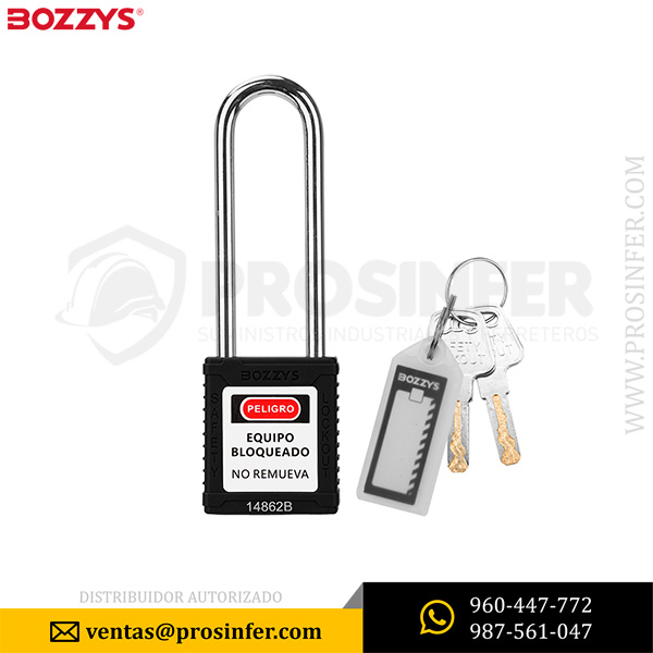 Candado de Bloqueo BD-G25 Negro Bozzys