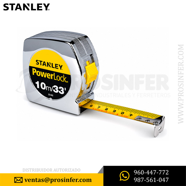 Wincha Stanley PowerLock 10m 33-463S