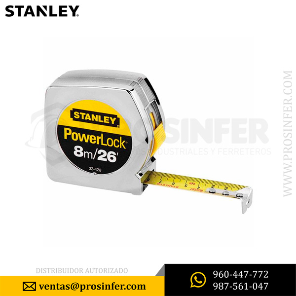 Wincha Stanley PowerLock 8m 33-428S