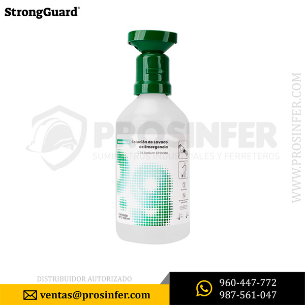 Prosinfer - Seguridad IndustrialCartucho 3M 6003 contra vapores organicos y gases ácidos Botella Lavaojos AY500-500ml StrongGuard