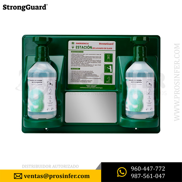 Prosinfer - Seguridad IndustrialCartucho 3M 6003 contra vapores organicos y gases ácidos Estación de Botella Lavaojos Dual AY501 StrongGuard